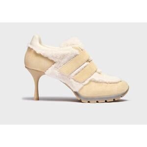 Sneex The Blake Limited Edition Sneaker Heel Ivory Plush Size 11 (41.5) New